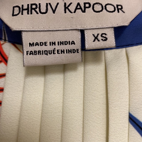 Dhruv Kapoor maxi pleat skirt geo print - Picture 2 of 2